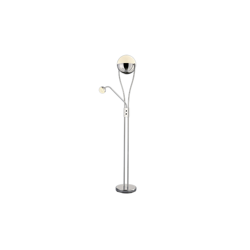 lampada da terra a led trio chris ip20 18w 3000k 2000lm cromata [478310206]