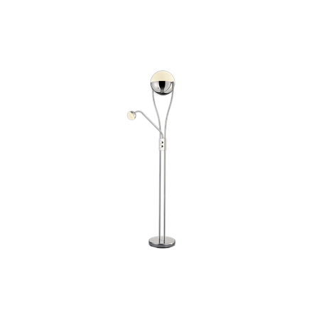 lampada da terra a led trio chris ip20 18w 3000k 2000lm cromata [478310206]