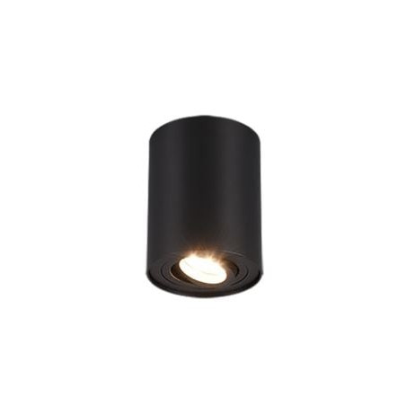 lampada da soffitto a led trio cookie gu10 ip20 35w orientabile nero