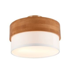 lampada da soffitto a led trio seasons e14 ip20 40w bianco/legno