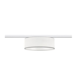 plafoniera a led trio duoline 2xe27 25w ip20 tessuto bianco [76390201]