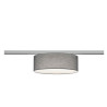 lampada da soffitto trio duoline 2xe27 25w ip20 30cm tessuto grigio