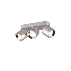 lampada da soffitto trio guayana ip20 10w 3 faretti orientabile nichel