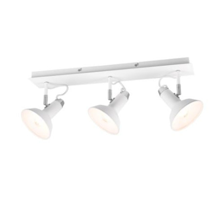 lampada da soffitto a led trio roxie e14 ip20 10w 3 faretti orientabile