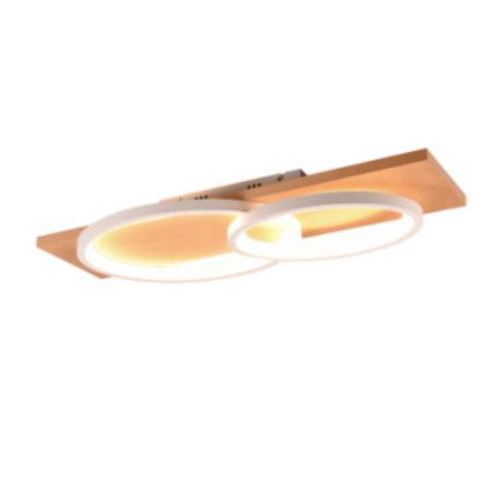 plafoniera a led trio barca 3500k ip20 3500lm 30w regolabile bianco