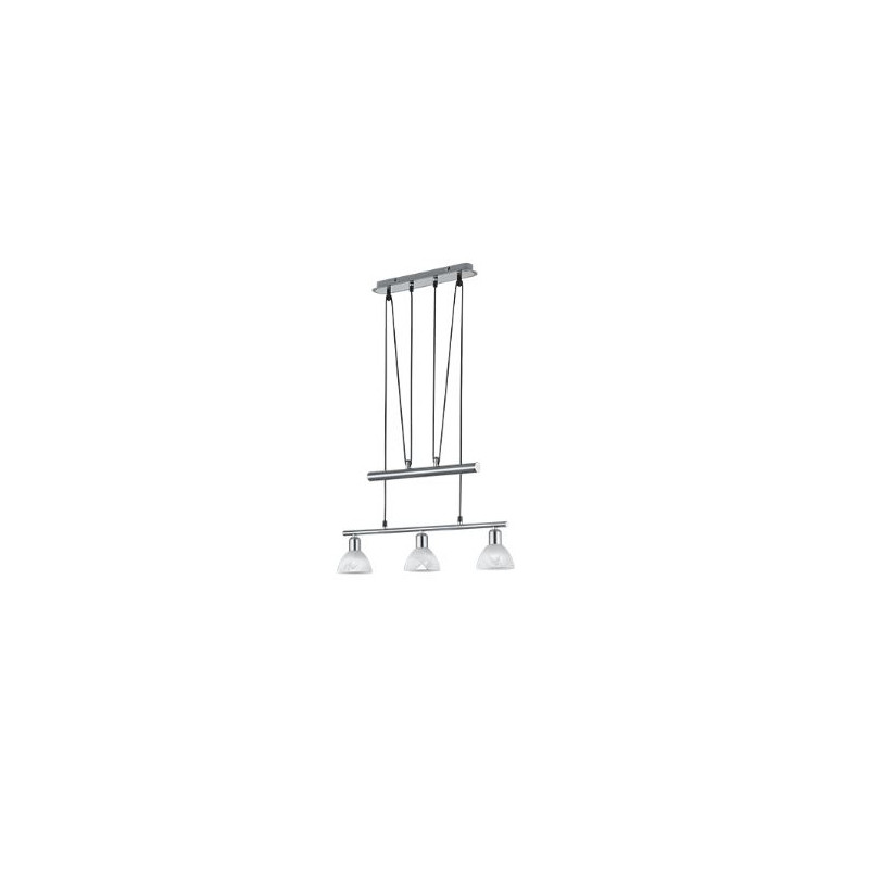 lampada a sospensione trio levisto 4.9w 3x470lm nichel opaco [371010307]