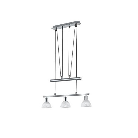lampada a sospensione trio levisto 4.9w 3x470lm nichel opaco [371010307]