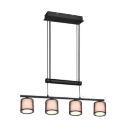 lampada a sospensione trio burton 28w 4xe14 nero opaco [311400432]