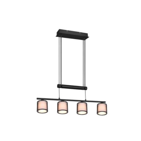lampada a sospensione trio burton 28w 4xe14 nero opaco [311400432]