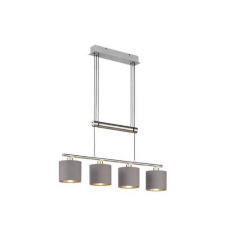 lampada a sospensione trio garda 28w 4xe14 nichel opaco [305400441]