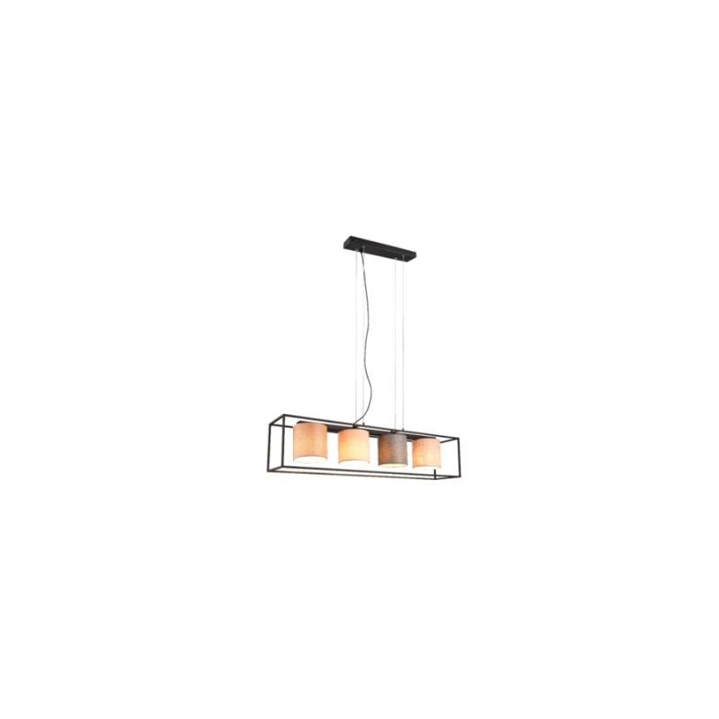 lampada a sospensione trio ross 25w 4xe27 nero opaco [303100417]
