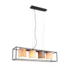 lampada a sospensione trio ross 25w 4xe27 nero opaco [303100417]