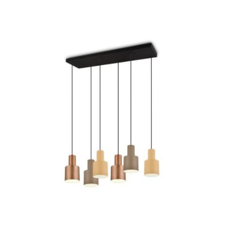 lampada a sospensione trio agudo 40w 6xe27 multicolore [319400617]