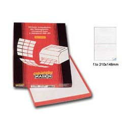 Etichette markin adesiva c/509 giallo 100 fogli a4 (2 etichette da