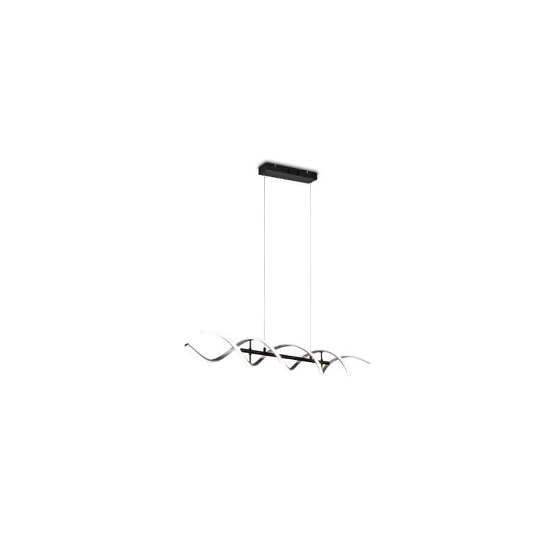 lampada a sospensione trio sequence 45w 5600lm alluminio nero [341810205]