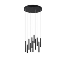 lampada a sospensione trio tubular 11x2.8w 350lm nero opaco [321691132]