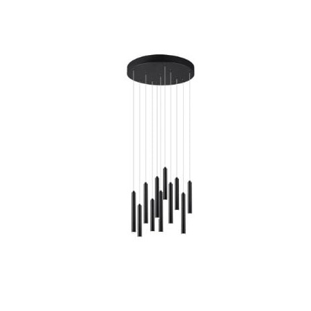 lampada a sospensione trio tubular 11x2.8w 350lm nero opaco [321691132]