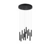lampada a sospensione trio tubular 11x2.8w 350lm nero opaco [321691132]