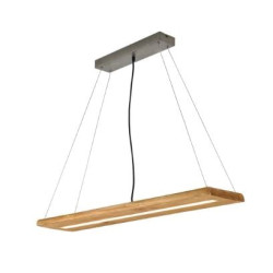 lampada a sospensione trio brad 27w 3400lm legno naturale [323710130]