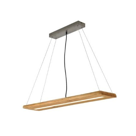 lampada a sospensione trio brad 27w 3400lm legno naturale [323710130]
