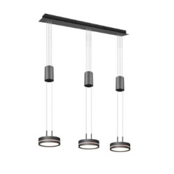 lampada a sospensione trio franklin 3x9w 1050lm antracite [326510342]