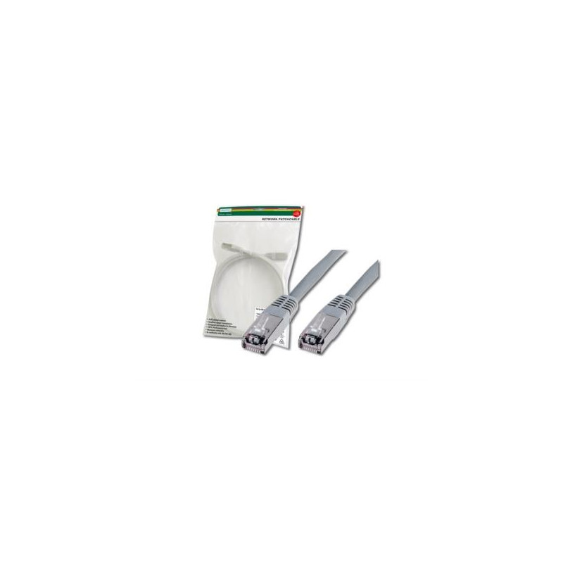 patch cable digitus rj45 sf/utp cat5e 0,50m gray [dk-1531-005]