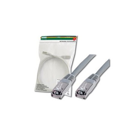 patch cable digitus rj45 sf/utp cat5e 0,50m gray [dk-1531-005]