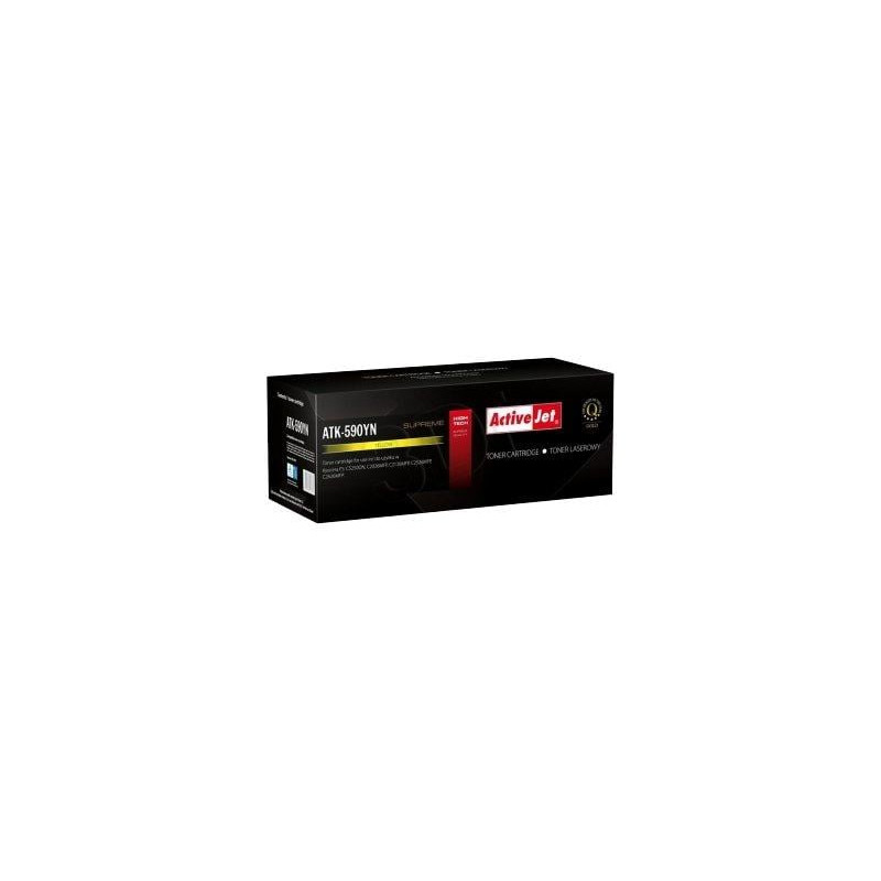 toner activejet compatibile con kyocera atk-590yn giallo [expacjtky0028]