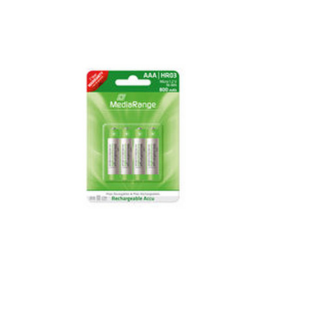 Pila ricaricabile mediarange 4 pz. aaa mini stilo hr03 [mrbat 120]