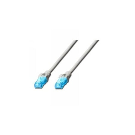 Patchkabel digitus rj45 u/utp cat5e 0.25m grau hebelschutz [dk-1512-0025]