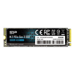 ssd 256gb silicon power p34a60, m.2 pcie gen3 x4 nvme, 2200/1600
