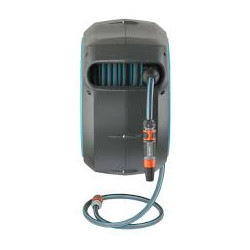 avvolgitubo a muro gardena automatico rollup l 30m blu turchese [18625-20]