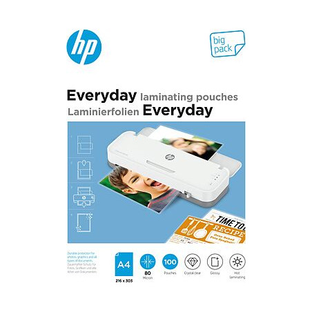 pellicola per plastificazione hp a4 80micron 100pz ogni giorno trasparente