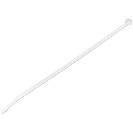 fascette fermacavi startech riutillizzabile 25cm 100 pz. bianco [cbmzt10n]