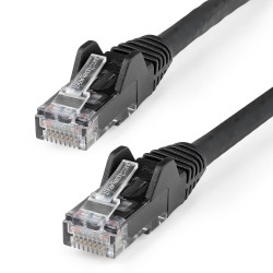 cavo di rete startech ethernet cat 6 utp 2m nero [n6lpatch2mbk]