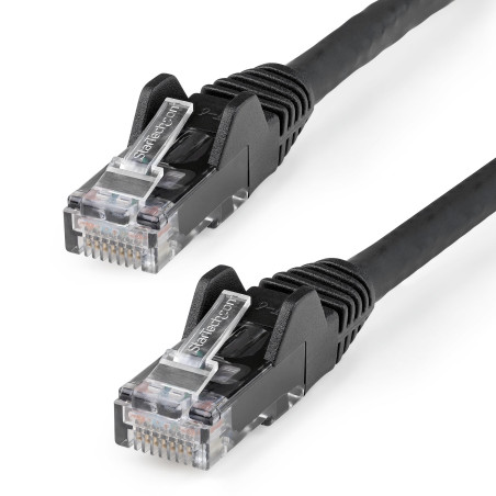 cavo di rete startech ethernet cat 6 utp 2m nero [n6lpatch2mbk]