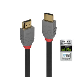 cavo lindy hdmi ultra high speed 1 m anthra line [36952]