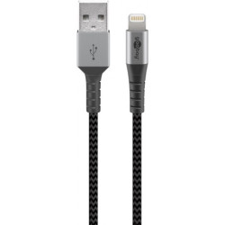 cavo usb goobay tipo-a /micro-usb 1.0m grigio/nero [49282]