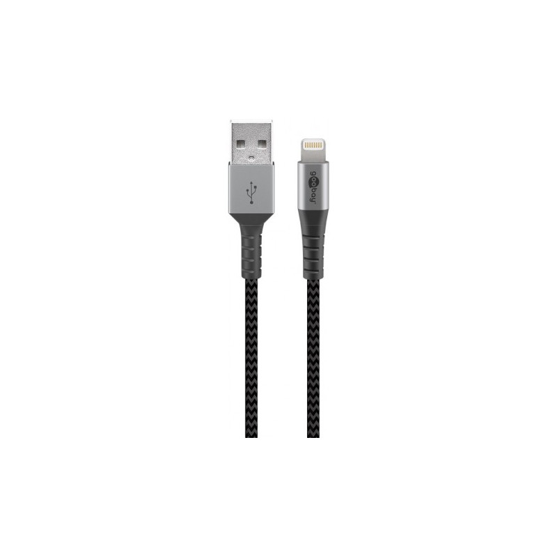 cavo usb goobay tipo-a /micro-usb 1.0m grigio/nero [49282]
