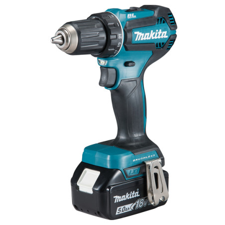 trapano avvitatore makita a batteria 18v nero/blu [ddf485rtj]