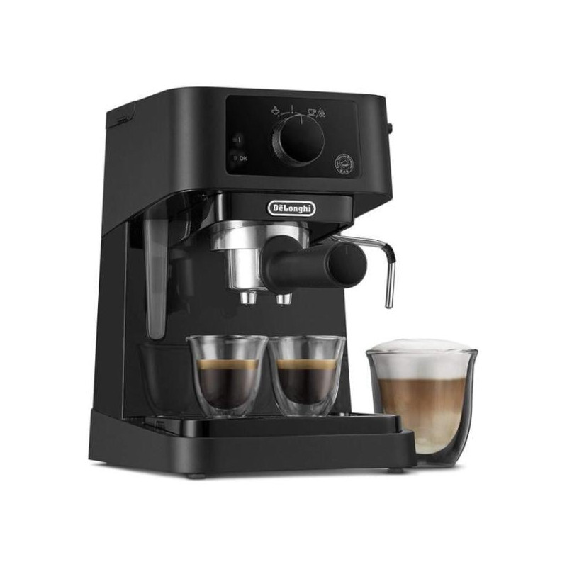 macchina caffe' de longhi espresso 1l/1100w nero [ec235.bk]