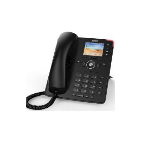 telefono ip professionale snom d713 2 porte gigabit nero [00004582]