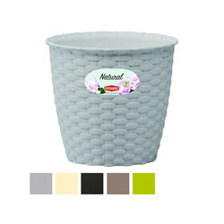 Vaso natural tondo moka 19 h.18 stefanpl [stefanplast ]