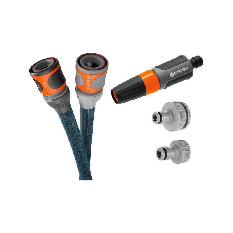 kit tubo gardena liano xtreme per l'irrigazione in tessuto flessibile