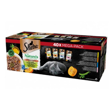 cibo per gatto sheba nature's mix di sapori in bustine di salsa