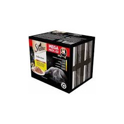 cibo umido per gatti sheba salsa al vassoio pollame/pollo/tacchino