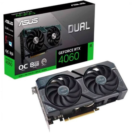 scheda video nvidia asus rtx 4060 dual oc v2 bulk 8gb ddr3 gddr6