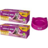 cibo umido per gatti whiskas junior pollame in gelatina 40x85g