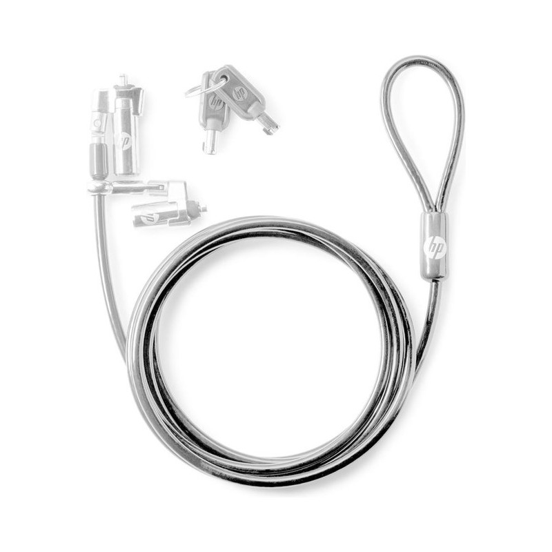 cavo di sicurezza hp nano con lucchetto per notebook 1.83m in acciaio