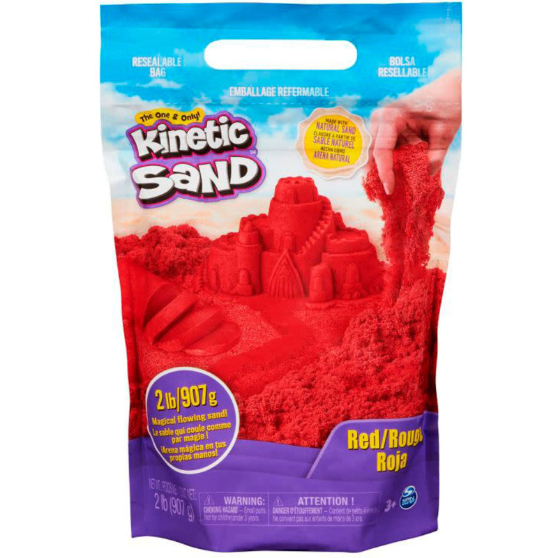 set da gioco spinmaster kinetic sand rosso [6070101]